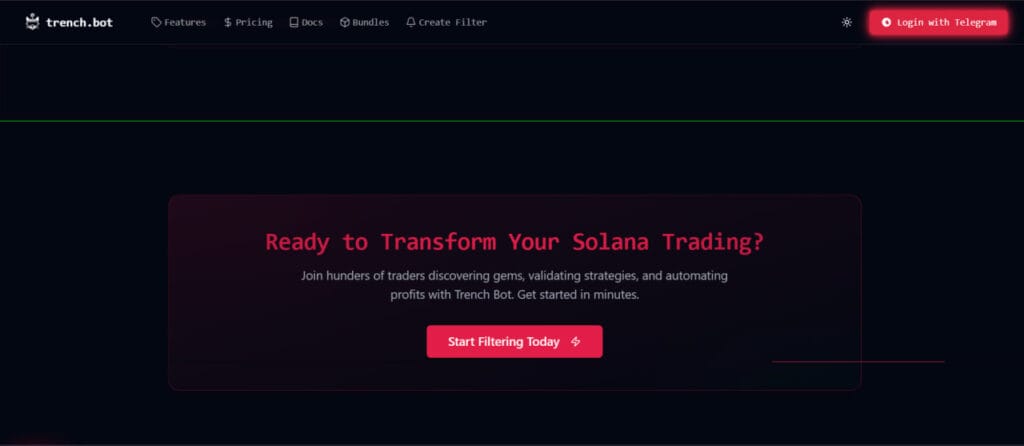 Trench Bot Review: The Ultimate Solana Trading Assistant for Smart Traders 5 Trench Bot Review: The Ultimate Solana Trading Assistant for Smart Traders