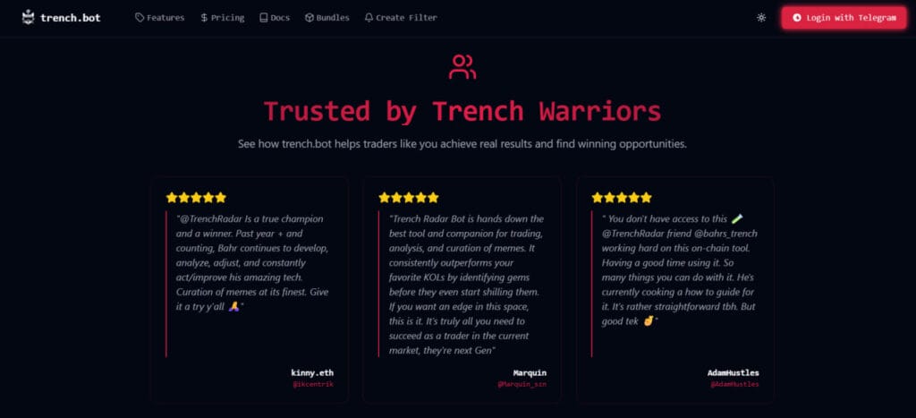 Trench Bot Review: The Ultimate Solana Trading Assistant for Smart Traders 4 Trench Bot Review: The Ultimate Solana Trading Assistant for Smart Traders