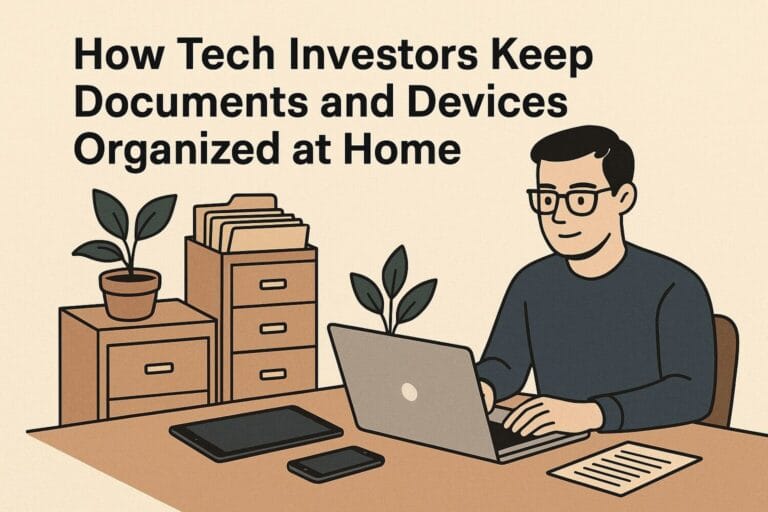 How Tech Investors Keep Documents and Devices Organized at Home