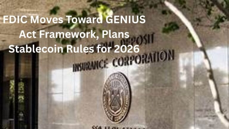 FDIC Moves Toward GENIUS Act Framework, Plans Stablecoin Rules for 2026 3 FDIC Moves Toward GENIUS Act Framework, Plans Stablecoin Rules for 2026