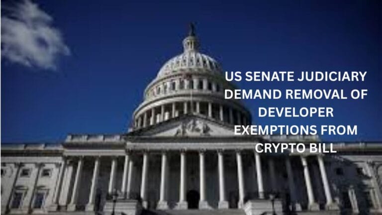 Us Senate Judiciary Demand Removal Of Developer Exemptions From Crypto Bill