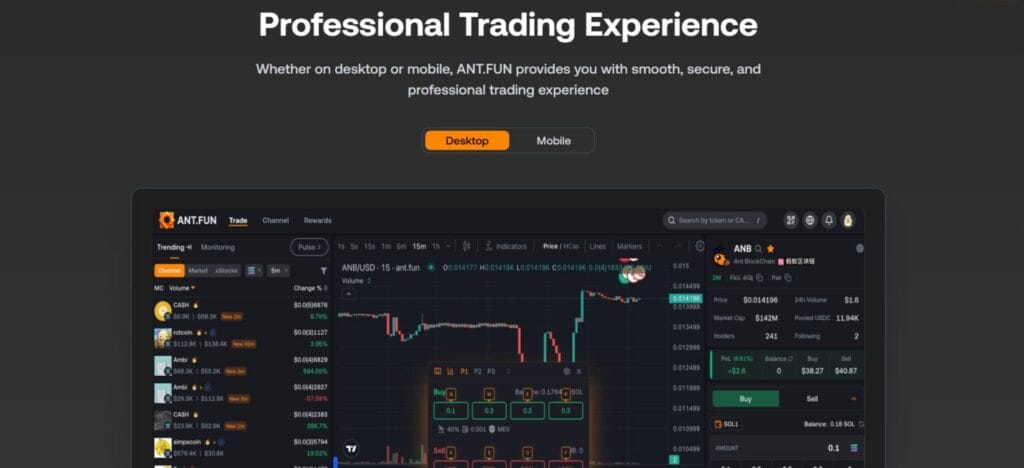 Ant.fun Review: Features, Tools, And Trading Experience 2 Ant.fun Review