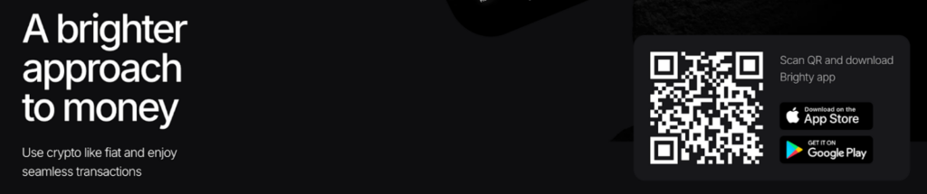 Screenshot Of Brighty Card Review - Everyday Crypto Banking Simplified