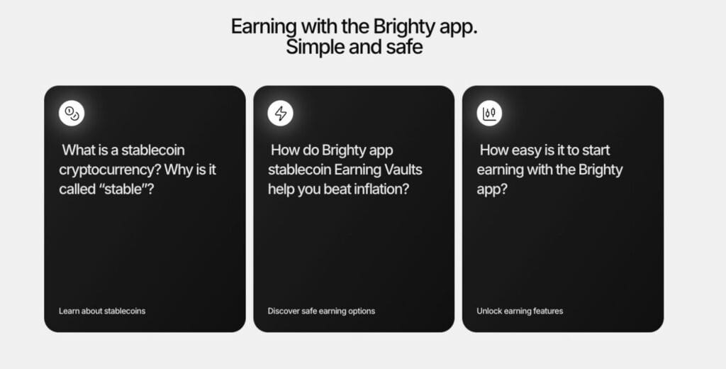 Screenshot Of Brighty Card Review - Everyday Crypto Banking Simplified