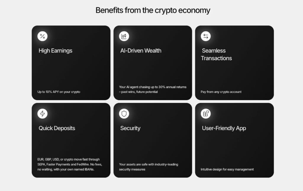 Screenshot Of Brighty Card Review - Everyday Crypto Banking Simplified