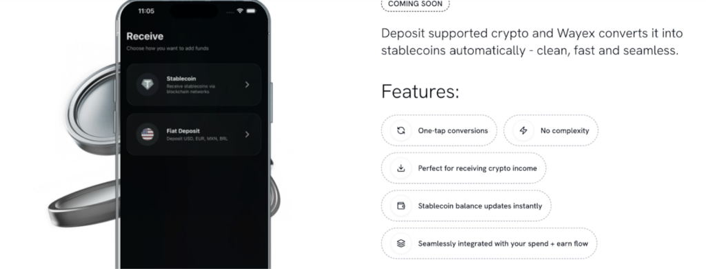 Screenshot Of Wayex Card Review - Spend Crypto Anywhere Now