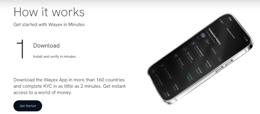 Screenshot Of Wayex Card Review - Spend Crypto Anywhere Now