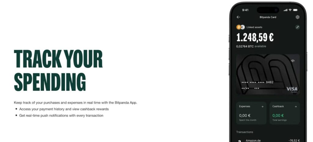 Screenshot Of Bitpanda Card Review - From Investing To Spending Now