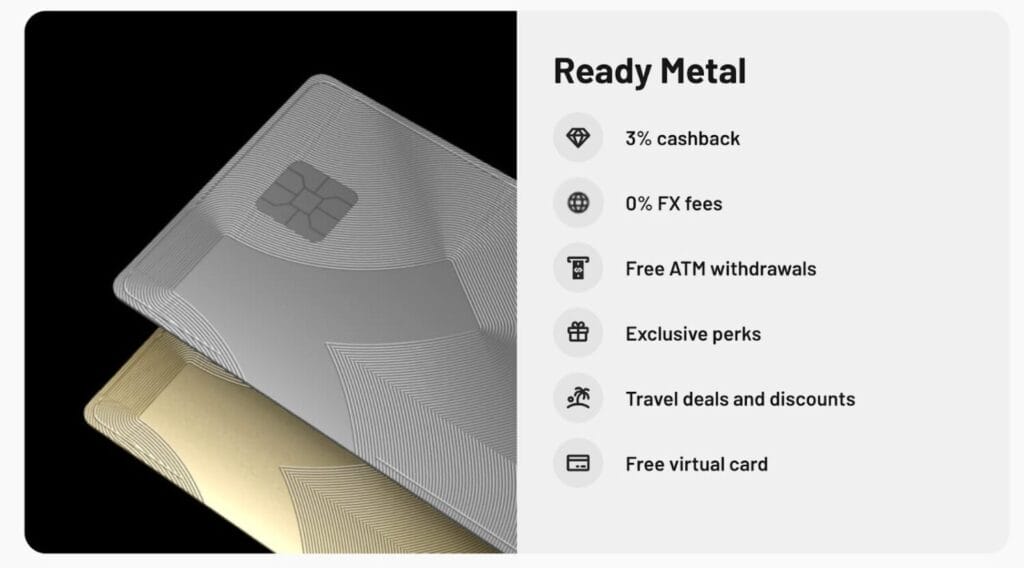 Screenshot Of Ready Crypto Card Review