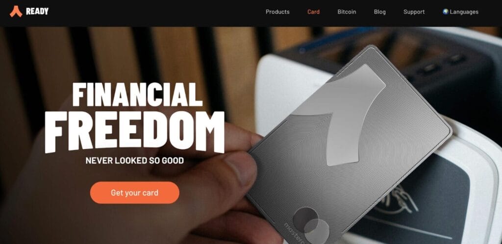 Screenshot Of Ready Crypto Card Review