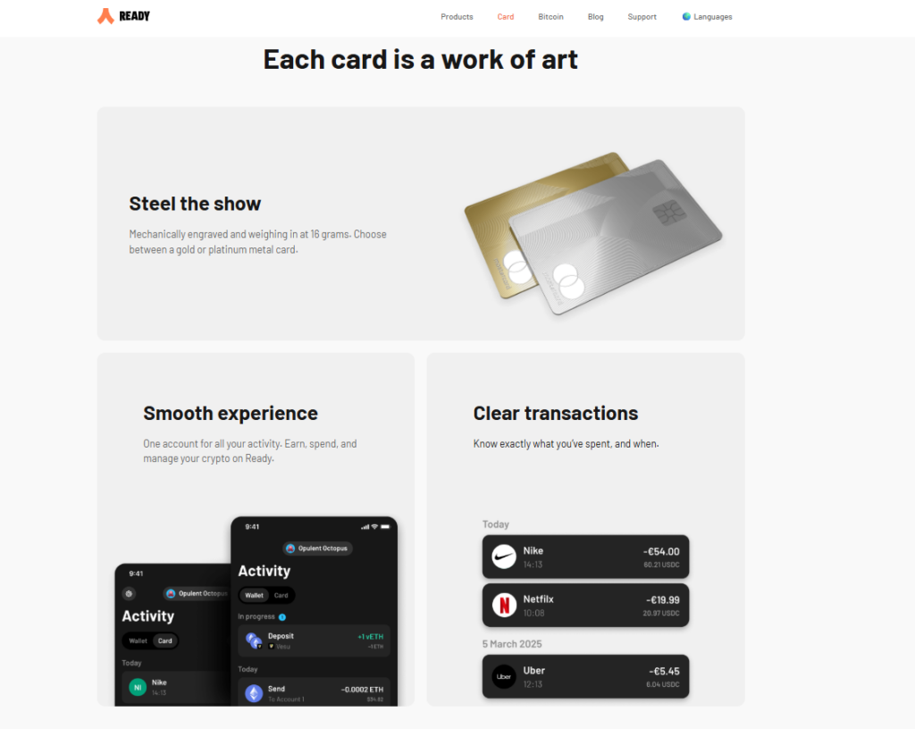 Ready Review: Is It The Best Crypto Neobank?