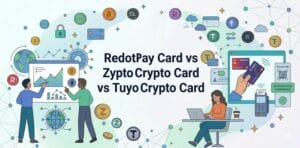 Screenshot of RedotPay Card vs Zypto Crypto Card vs Tuyo Crypto Card