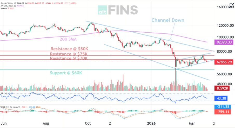 Bitcoin Bounces To $71K On March 24 2026 After $550 Million Short Squeeze With Sol And Eth Rallying Amid Extreme Fear Index At 11