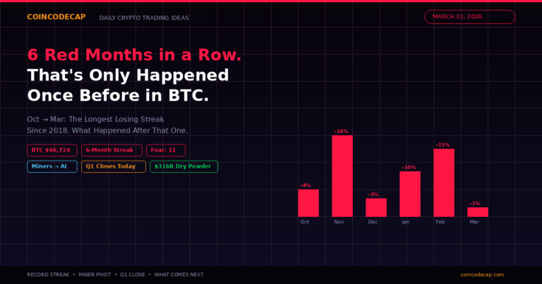 Bitcoin Ties Record 6-Month Losing Streak — Last Time It Rallied 340%