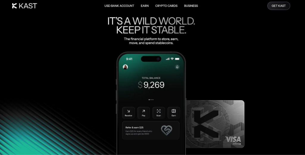 Screenshot Of Kast Ready Tapx Crypto Card Comparison