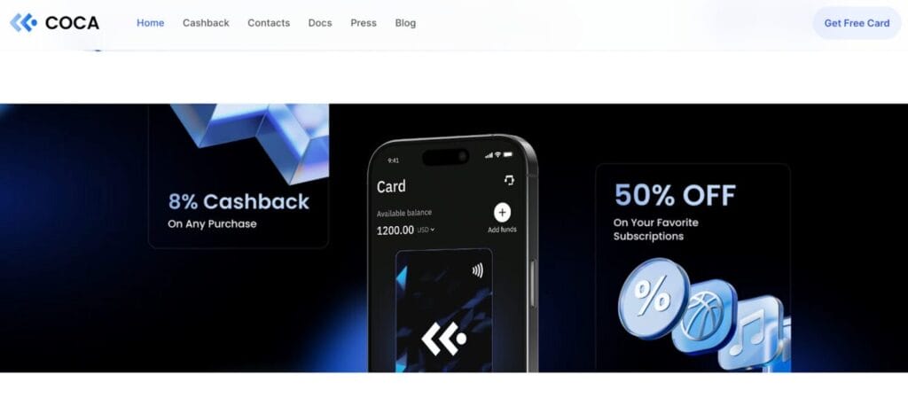 Screenshot Of List Of 30 Crypto Debit Cards - Ultimate Guide