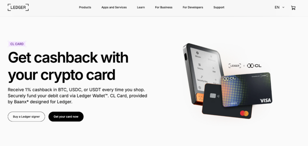 Screenshot Of List Of 30 Crypto Debit Cards - Ultimate Guide