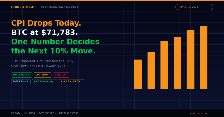 March Cpi Drops In Hours And Bitcoin’s Entire Rally Hangs On One Number — Here’s How To Trade Both Outcomes 3 Cpi Report Today: Bitcoin’s $71K Rally Lives Or Dies On One Number | April 10