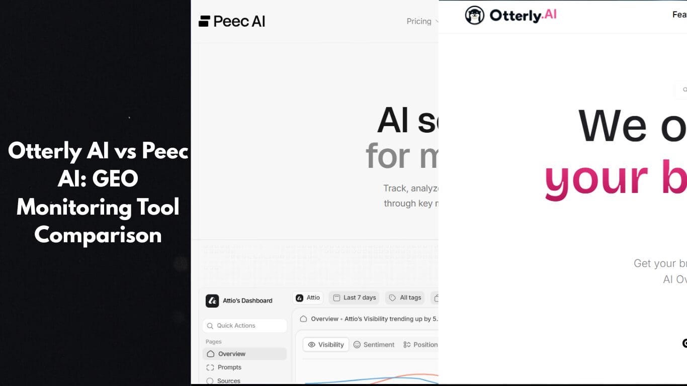 Otterly AI vs Peec AI: GEO Monitoring Tool Comparison