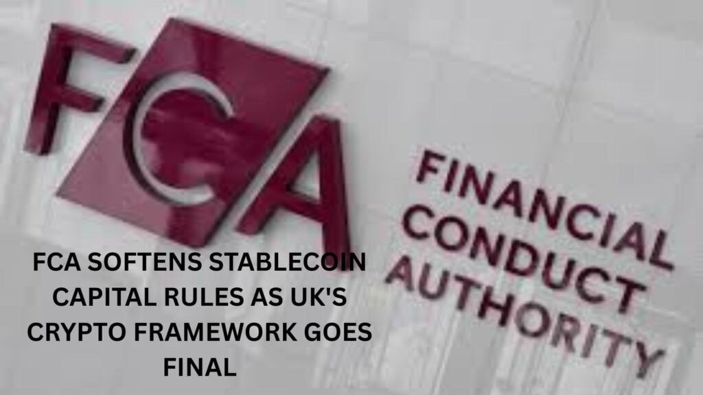 FCA softens Stablecoin capital rules as UK’s crypto framework goes final