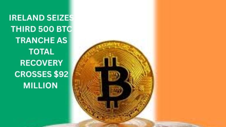 Ireland Seizes Third 500 Btc Tranche As Total Recovery Crosses $92 Million
