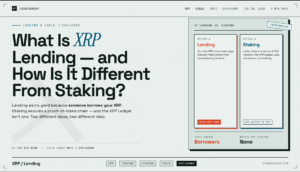 What Is Xrp Lending, And How Is It Different From Staking