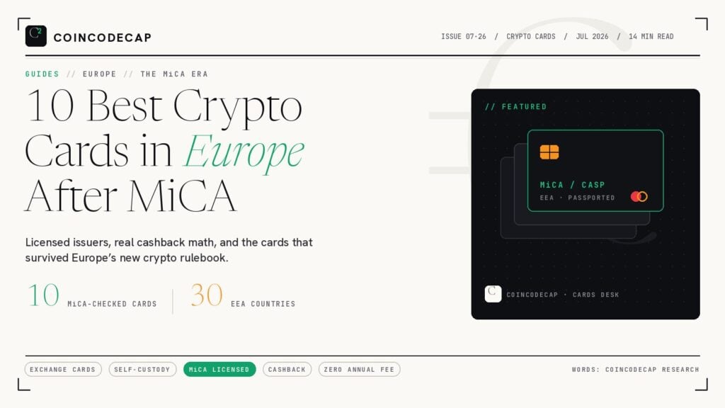 10 Best Crypto Cards in Europe After MiCA