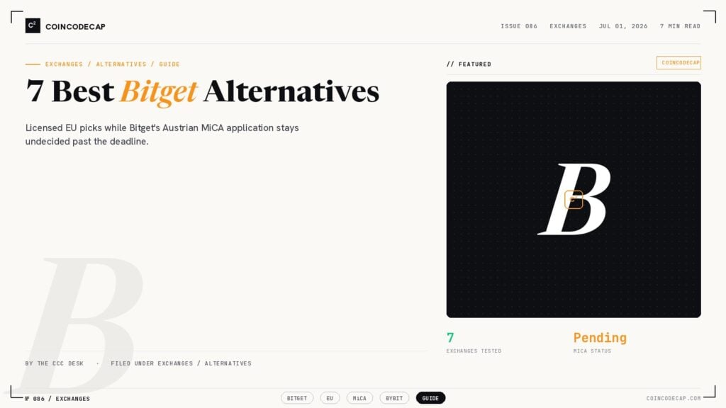 7 Best Bitget Alternatives (MiCA-Licensed EU Picks)
