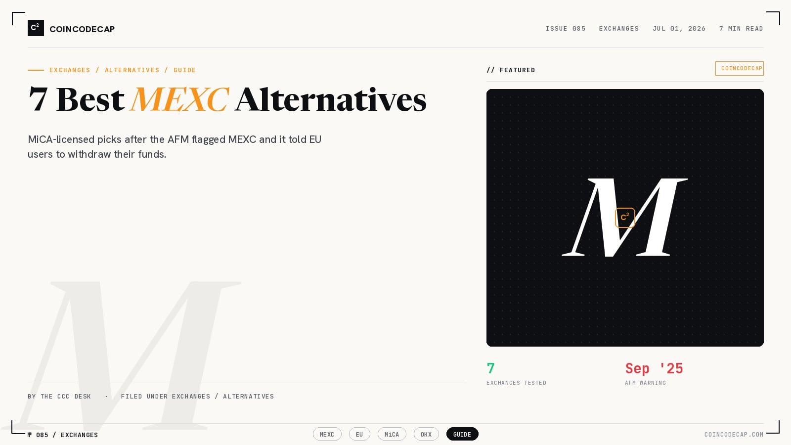 7 Best Mexc Alternatives Cover