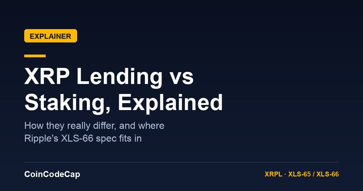 What Is XRP Lending vs Staking? Beginner Guide 2026