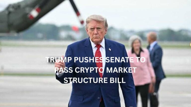Trump Pushes Senate To Pass Crypto Market Structure Bill