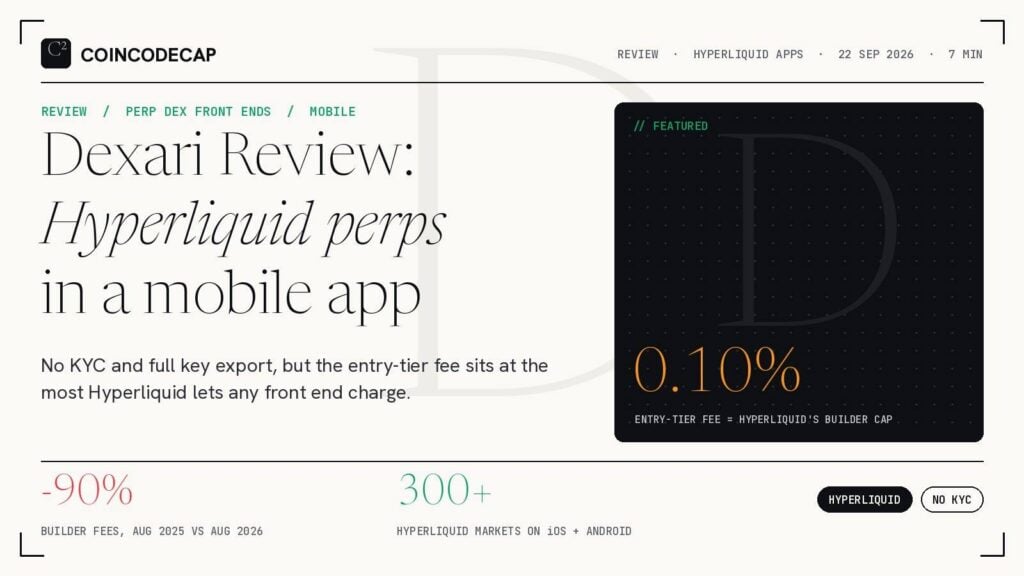 Dexari Review: Hyperliquid Perps in a Mobile App